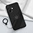 Custodia Silicone Ultra Sottile Morbida Cover con Magnetico Anello Supporto Z01 per OnePlus Nord CE 3 5G Nero