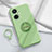 Custodia Silicone Ultra Sottile Morbida Cover con Magnetico Anello Supporto Z01 per OnePlus Nord CE 3 5G Verde