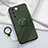 Custodia Silicone Ultra Sottile Morbida Cover con Magnetico Anello Supporto Z01 per Vivo V27 Pro 5G Verde Notte