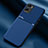 Custodia Silicone Ultra Sottile Morbida Cover con Magnetico per Oppo A77 4G Blu