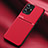 Custodia Silicone Ultra Sottile Morbida Cover con Magnetico per Realme Narzo N55 Rosso