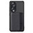 Custodia Silicone Ultra Sottile Morbida Cover con Magnetico S01D per Huawei Honor 90 5G Nero