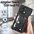 Custodia Silicone Ultra Sottile Morbida Cover con Magnetico S01D per Huawei Honor X7a