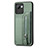 Custodia Silicone Ultra Sottile Morbida Cover con Magnetico S01D per Realme C30 Verde