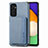 Custodia Silicone Ultra Sottile Morbida Cover con Magnetico S01D per Samsung Galaxy A04s Blu