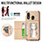 Custodia Silicone Ultra Sottile Morbida Cover con Magnetico S01D per Samsung Galaxy A20