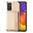 Custodia Silicone Ultra Sottile Morbida Cover con Magnetico S01D per Samsung Galaxy A24 4G Oro