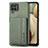 Custodia Silicone Ultra Sottile Morbida Cover con Magnetico S01D per Samsung Galaxy F12 Verde