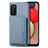 Custodia Silicone Ultra Sottile Morbida Cover con Magnetico S01D per Samsung Galaxy M02s Blu