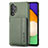 Custodia Silicone Ultra Sottile Morbida Cover con Magnetico S01D per Samsung Galaxy M32 5G Verde