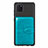 Custodia Silicone Ultra Sottile Morbida Cover con Magnetico S01D per Samsung Galaxy M60s Ciano