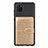 Custodia Silicone Ultra Sottile Morbida Cover con Magnetico S01D per Samsung Galaxy Note 10 Lite Oro