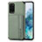 Custodia Silicone Ultra Sottile Morbida Cover con Magnetico S01D per Samsung Galaxy S20 Plus 5G Verde