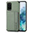 Custodia Silicone Ultra Sottile Morbida Cover con Magnetico S01D per Samsung Galaxy S20 Plus Verde