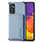 Custodia Silicone Ultra Sottile Morbida Cover con Magnetico S01D per Samsung Galaxy S23 FE 5G Blu