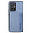 Custodia Silicone Ultra Sottile Morbida Cover con Magnetico S01D per Xiaomi Mi 11T 5G Blu