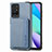 Custodia Silicone Ultra Sottile Morbida Cover con Magnetico S01D per Xiaomi Redmi Note 11 4G (2021) Blu