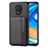 Custodia Silicone Ultra Sottile Morbida Cover con Magnetico S01D per Xiaomi Redmi Note 9 Pro Nero