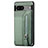 Custodia Silicone Ultra Sottile Morbida Cover con Magnetico S02D per Google Pixel 7a 5G Verde