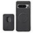 Custodia Silicone Ultra Sottile Morbida Cover con Magnetico S02D per Google Pixel 8 Pro 5G Nero