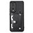 Custodia Silicone Ultra Sottile Morbida Cover con Magnetico S02D per Huawei Honor 80 Pro 5G Nero