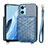 Custodia Silicone Ultra Sottile Morbida Cover con Magnetico S02D per OnePlus Nord CE 2 5G Blu