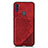 Custodia Silicone Ultra Sottile Morbida Cover con Magnetico S02D per Samsung Galaxy A11 Rosso