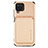 Custodia Silicone Ultra Sottile Morbida Cover con Magnetico S02D per Samsung Galaxy A12 5G Oro