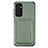 Custodia Silicone Ultra Sottile Morbida Cover con Magnetico S02D per Samsung Galaxy A13 5G Verde