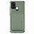 Custodia Silicone Ultra Sottile Morbida Cover con Magnetico S02D per Samsung Galaxy A21s Verde