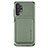 Custodia Silicone Ultra Sottile Morbida Cover con Magnetico S02D per Samsung Galaxy A32 4G Verde