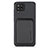 Custodia Silicone Ultra Sottile Morbida Cover con Magnetico S02D per Samsung Galaxy A42 5G Nero