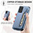 Custodia Silicone Ultra Sottile Morbida Cover con Magnetico S02D per Samsung Galaxy A52 4G