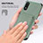 Custodia Silicone Ultra Sottile Morbida Cover con Magnetico S02D per Samsung Galaxy M02