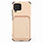 Custodia Silicone Ultra Sottile Morbida Cover con Magnetico S02D per Samsung Galaxy M62 4G Oro