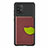 Custodia Silicone Ultra Sottile Morbida Cover con Magnetico S02D per Samsung Galaxy M80S Marrone