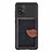 Custodia Silicone Ultra Sottile Morbida Cover con Magnetico S02D per Samsung Galaxy M80S Nero