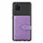 Custodia Silicone Ultra Sottile Morbida Cover con Magnetico S02D per Samsung Galaxy Note 10 Lite Viola