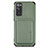 Custodia Silicone Ultra Sottile Morbida Cover con Magnetico S02D per Samsung Galaxy S20 FE 4G Verde