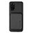 Custodia Silicone Ultra Sottile Morbida Cover con Magnetico S02D per Samsung Galaxy S20 Plus 5G Nero