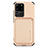 Custodia Silicone Ultra Sottile Morbida Cover con Magnetico S02D per Samsung Galaxy S20 Ultra Oro