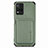 Custodia Silicone Ultra Sottile Morbida Cover con Magnetico S02D per Vivo Y21 Verde