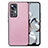 Custodia Silicone Ultra Sottile Morbida Cover con Magnetico S02D per Xiaomi Mi 12T 5G Oro Rosa