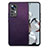 Custodia Silicone Ultra Sottile Morbida Cover con Magnetico S02D per Xiaomi Mi 12T 5G Viola