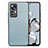 Custodia Silicone Ultra Sottile Morbida Cover con Magnetico S02D per Xiaomi Mi 12T Pro 5G Blu