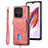 Custodia Silicone Ultra Sottile Morbida Cover con Magnetico S02D per Xiaomi Redmi 12C 4G Oro Rosa