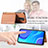 Custodia Silicone Ultra Sottile Morbida Cover con Magnetico S02D per Xiaomi Redmi 9