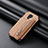 Custodia Silicone Ultra Sottile Morbida Cover con Magnetico S02D per Xiaomi Redmi Note 9 Pro Max Oro