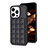 Custodia Silicone Ultra Sottile Morbida Cover con Magnetico S03D per Apple iPhone 13 Pro Max Nero