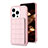 Custodia Silicone Ultra Sottile Morbida Cover con Magnetico S03D per Apple iPhone 14 Pro Max Oro Rosa